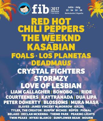 Nueva tanda de confirmaciones del FIB 2017 - Liam Gallagher, DeadMau5 y Love of Lesbian entre otros!!!