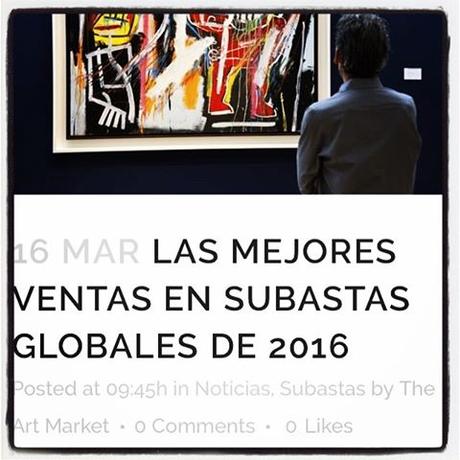 Nicola Mariani, Las mejores ventas en subastas globales de 2016. The Art Market Agency, 2017.