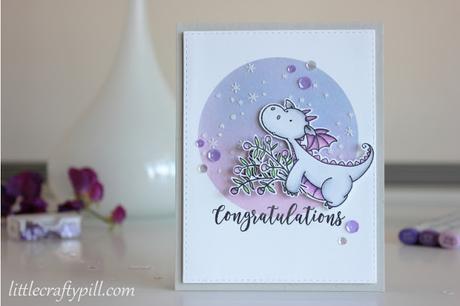 Congratulations card / Copic Markers and Distress ink blending