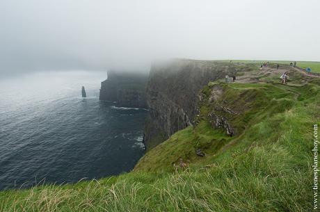 Acantilados de Moher niebla Irlanda Condado Clare