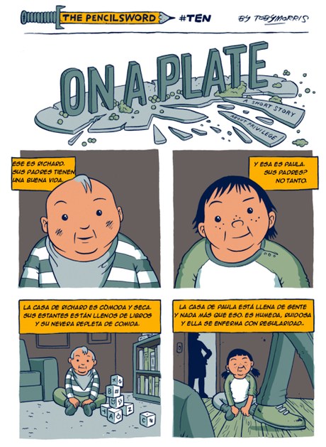 On a plate, un cómic sobre privilegios educativos y pensamiento crítico