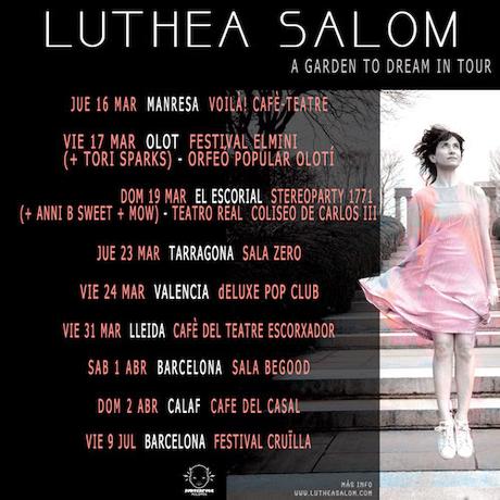 Luthea Salom comienza gira presentacón Garden Dream