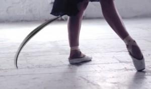 rondejambevideorecorte Zapatillas de ballet que dibujan