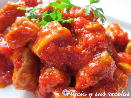 LOMO DE CERDO CON TOMATE