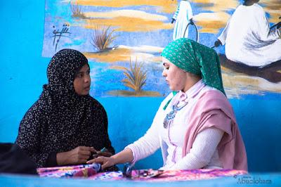 Mujeres en el poblado Nubio. Asuán. Fotografia_viaje_Egipto.Abuelohara
