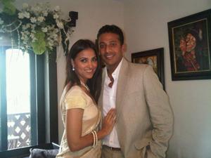 Foto de la boda civil de Lara Dutta y Mahesh Bhupathi Foto de la boda civil de Lara Dutta y Mahesh Bhupathi