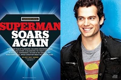 SUPERMAN THE MAN OF STEEL: Henry Cavill en Entertaiment Weekly