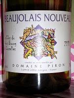 Beaujolais Nouveau según Piron
