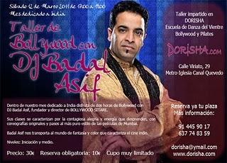 Taller de Bollywood en Madrid con DjBadal Asif