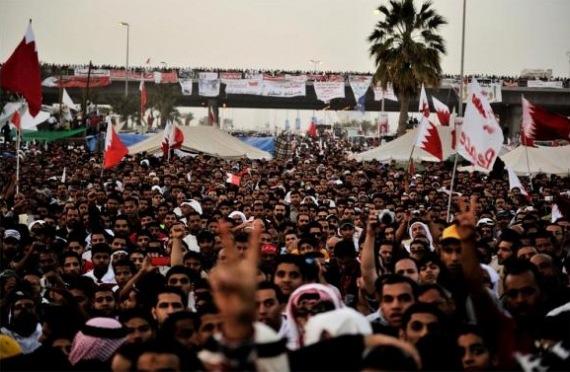 Masivas protestas antigubernamentales en Bahrein