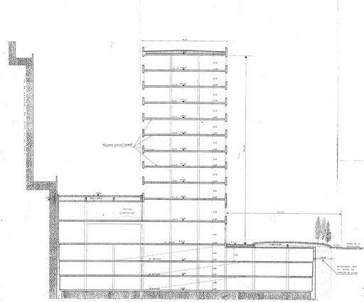 Seccion-transversal A-cero Projects Reforma exterior de A-cero para una importante empresa madrileña