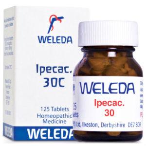 ipeca Homeopatía para úlcera duodenal, duodenitis, náuseas, vómito seco, síndrome de Dumping, úlcera gástrica, gastritis