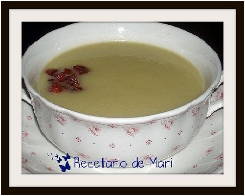 CREMA VICHYSSOISE CON CRUJIENTE DE JAMÓN