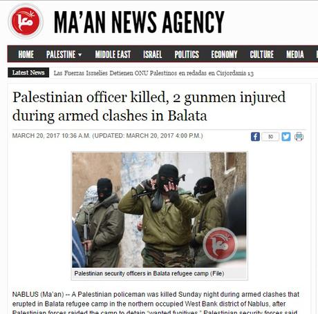 Choques armados entre palestinos en Balata. Choques armados entre palestinos en Balata.