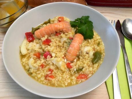 Arroz caldoso con marisco