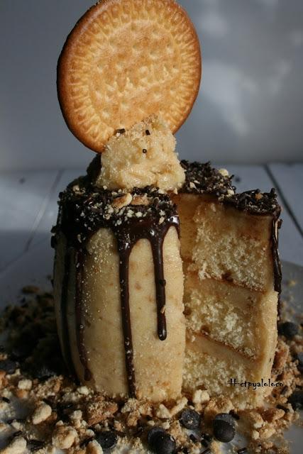 Drip cake de galleta María