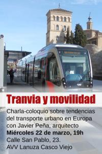 Tranvía y movilidad. Charla