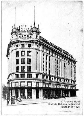 Curiosa factura del Hotel Nacional. Madrid, 1957