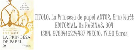 Reseña: La princesa de papel (Los Royals #1)