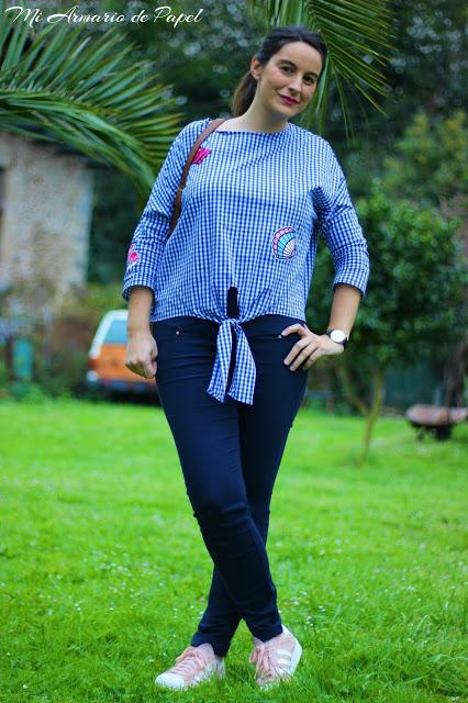 Outfit: Camisa de Cuadros con Parches