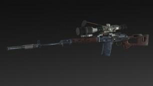 Dragoon SVD + silencer + extended magazine + RUS 4x, 14x, 24x, 34x scope
