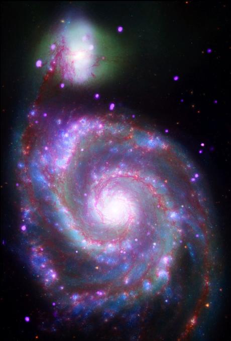 ✨La galaxia Whirpool por Chandra
