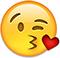 emoticono beso