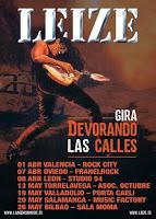 Leize, gira devorando las calles Leize, gira devorando las calles