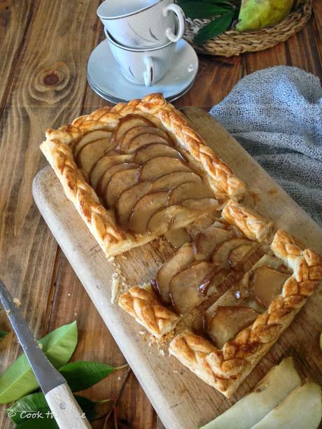 Hojaldre de peras con toffee de jengibre pear-puff-pastry, hojaldre-de-peras, toffee-de-jengibre, ginger-toffee