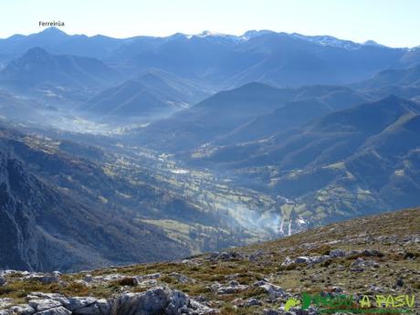 Vista del Ferreirúa desde Peña Gradura