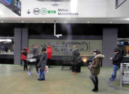 Fórmulas matemáticas en el Metro de París