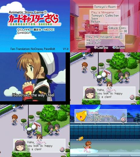 Animetic Story Game 1: Cardcaptor Sakura de PlayStation traducido al inglés