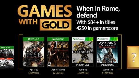 Presentados los juegos del Gold de abril, ¡Ryse y The Walking Dead T2! Presentados los juegos del Gold de abril, ¡Ryse y The Walking Dead T2!