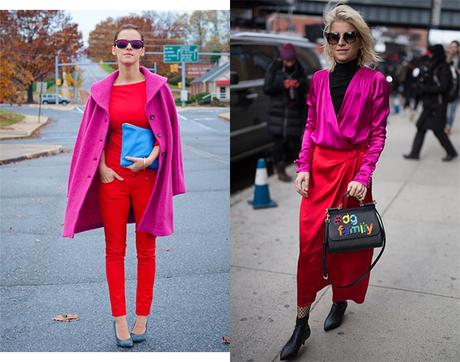 Tendencias en moda 2017: rojo y rosa fucsia. ¿Combinación imposible?