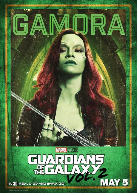 Posters de los personajes de GUARDIANES DE LA GALAXIA 2 Posters de los personajes de GUARDIANES DE LA GALAXIA 2