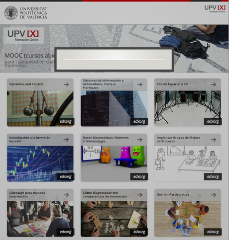 Cursos MOOC gratuitos plataforma UPVX