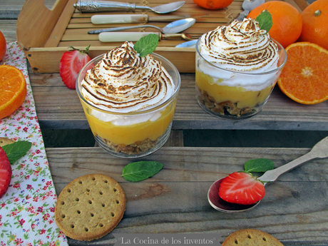 Tarta de Mandarina en vasitos Tarta de Mandarina en vasitos