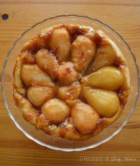 Tarta Tatín de peras - Reto #asaltablogs