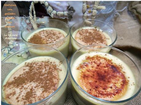 Natillas con galletas maría sin huevos Natillas con galletas maría sin huevos