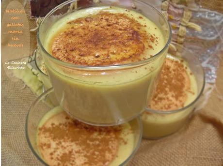 Natillas con galletas maría sin huevos Natillas con galletas maría sin huevos