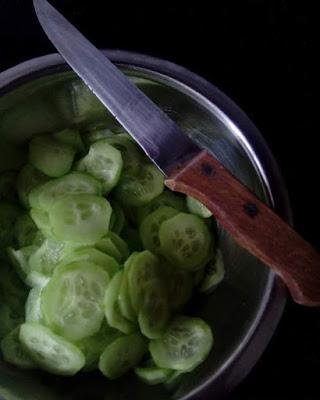 Hungarian cucumber salad