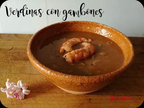 Verdinas con Gambones en Slow Cooker y tradicional