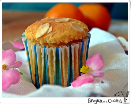 Magdalenas almendra y naranja saludables (stevia) Magdalenas almendra y naranja saludables (stevia)