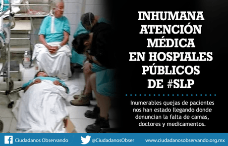 Hospitales Públicos en San Luis Potosí con servicios deficientes