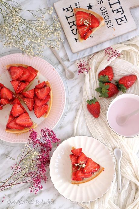 Tarta de Fresas y Almendra