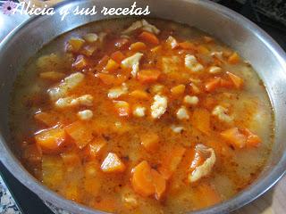 POTAJITO DE GARBANZOS CON COCOCHAS DE BACALAO