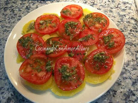 Ensalada de Patata y Tomate Natural