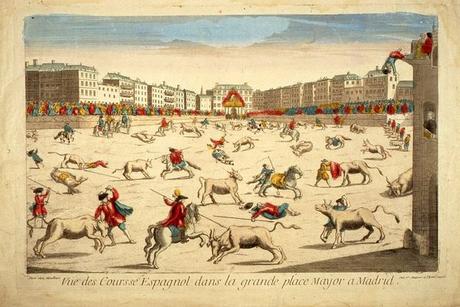 ¿Cuándo se celebró la primera corrida de toros en la Plaza Mayor?
