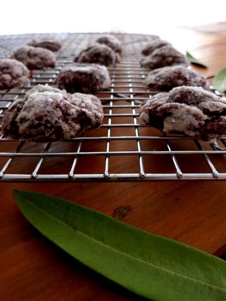 galletitas gotitas de brownie nevados | #cookiesandkindness