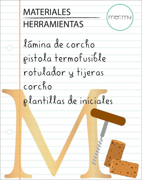 DIY • INICIAL DE CORCHOS